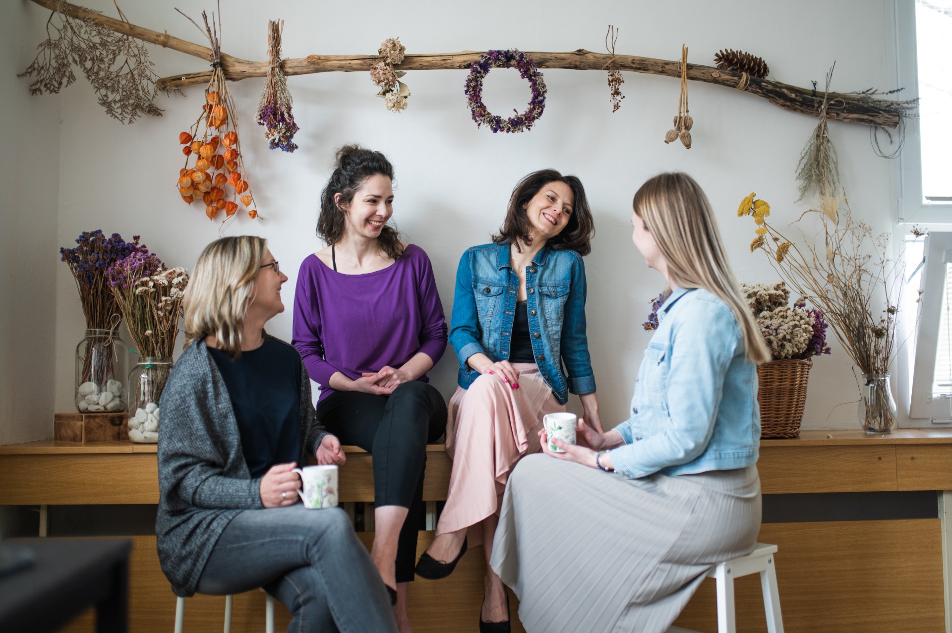 Helena Křemenová(vlevo) s dalšími kolegyněmi ze sociální rehabilitace, zdroj: Spirála Ostrava