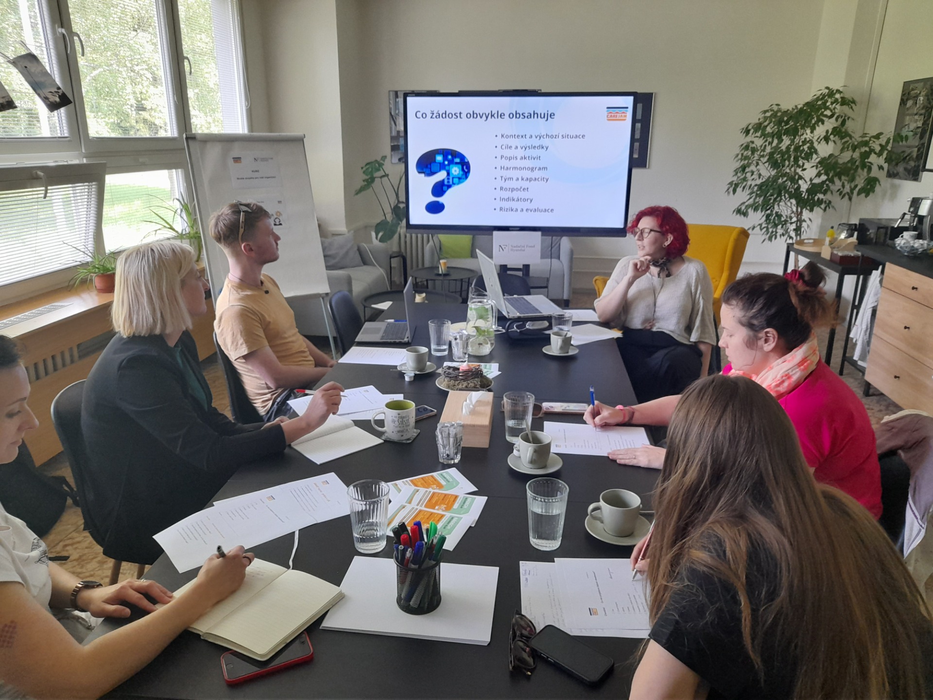 Lektorka Mgr. Eva Krestová školí kolegy z jiných organizací